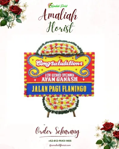 Bunga Papan Congratulation di Pucang